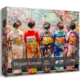 Elegantes Kimono -Puzzle 1000 Teile